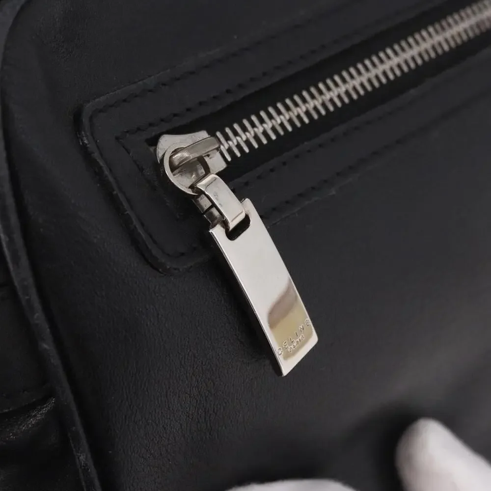 Celine Leather Classic Box Clutch Black